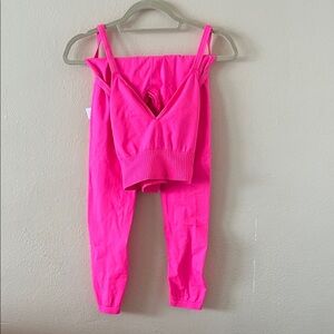 Vibrant Pink Two-Piece Set